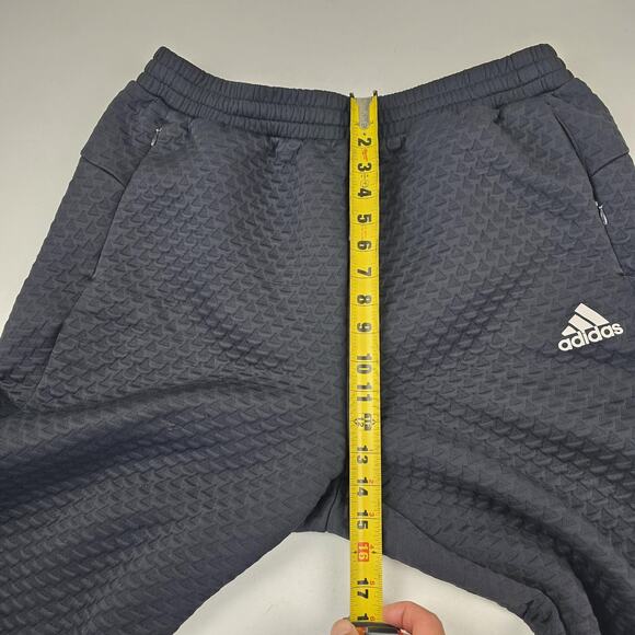 Adidas Pants Mens XLT Black Primeblue Parley Ocean Plastic Textured Zip Pockets - Picture 9 of 16